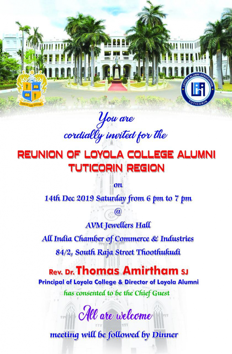 Album Image - Reunion of Loyola College Alumni Tuticorin region (14-12-2019) 